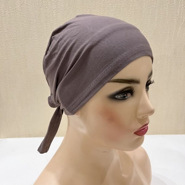 Naisten huivin alla oleva Hijab- cap LIGHT KHAKI Light khaki