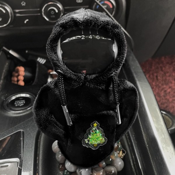 Christmas Gear Shift Knop Hættetrøje Knop Hættetrøje Sweatshirt SORT black 10-10