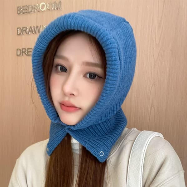 Haletørklæde Snood Hat BLÅ Blue