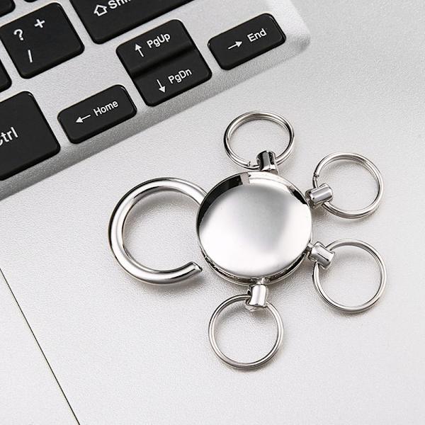 Avtakbar nøkkelring 4 løkker nøkkelring nøkkelring