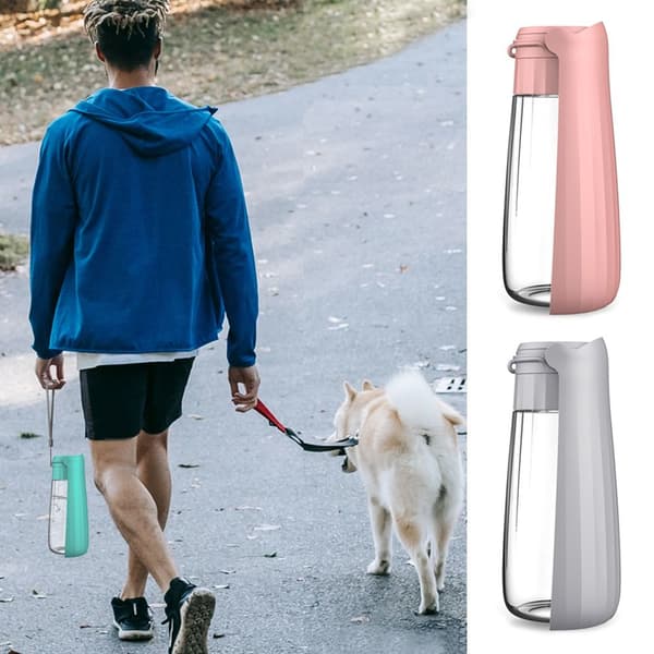 Hundevandflaske Vandflaskedispenser GRÅ Grey