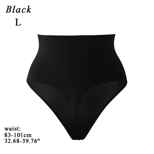 Slimming Waist Trainer String G-string SVART L Black L