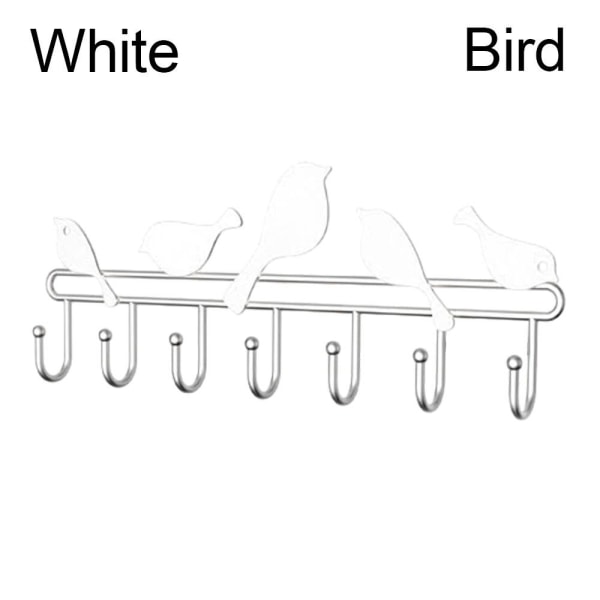 Seinään kiinnitettävä teline, 7-koukkuinen organizer WHITE BIRD BIRD White Bird-Bird