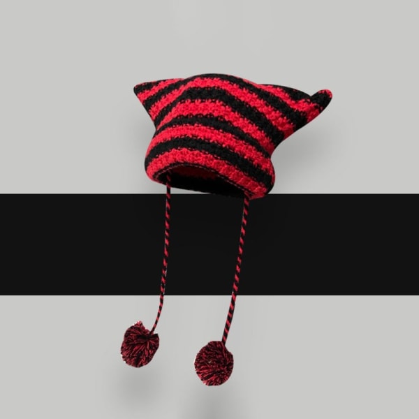 Japansk Beanie Hat Bonnet Hats RØD red