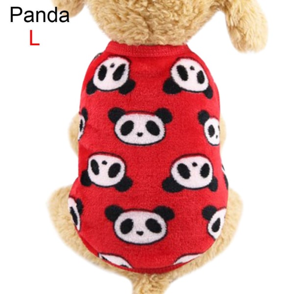 Husdjurskläder Valpväst Hund Jumpsuit L PANDA L
