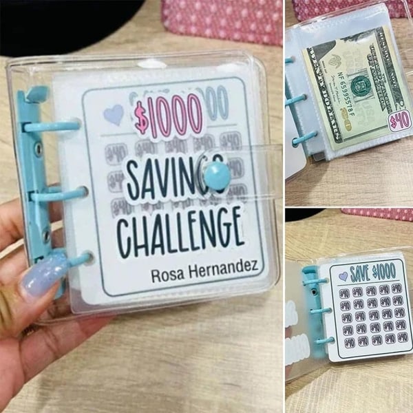 Mini Binder Savings Challenge Challenge Binder 1000 DOLLAR 1000dollar