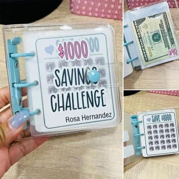 Mini Binder Savings Challenge Challenge Binder 300 DOLLAR 300dollar