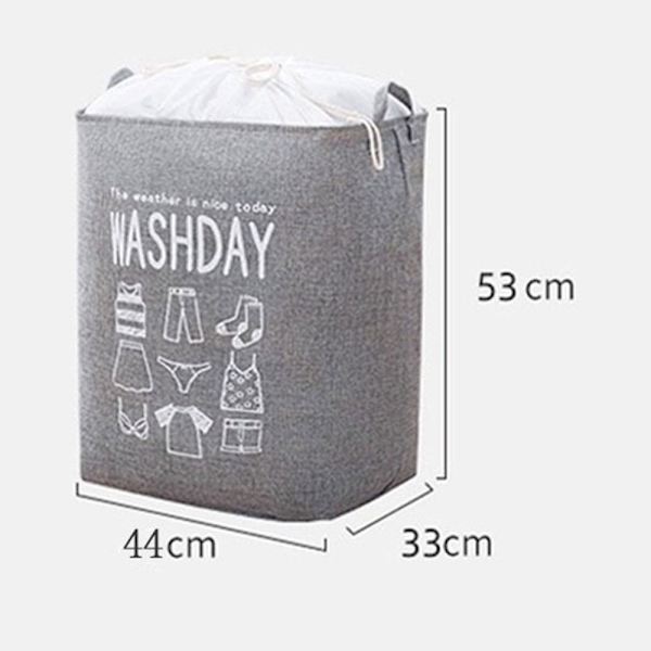 Vaatteiden säilytyspussi Pyykkikori HARMAA grey