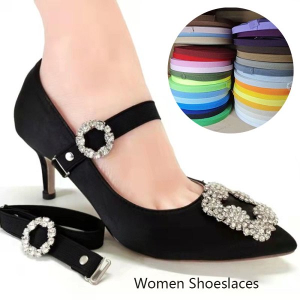 Dame Snørebånd Bundle Shoe Strings SORT black