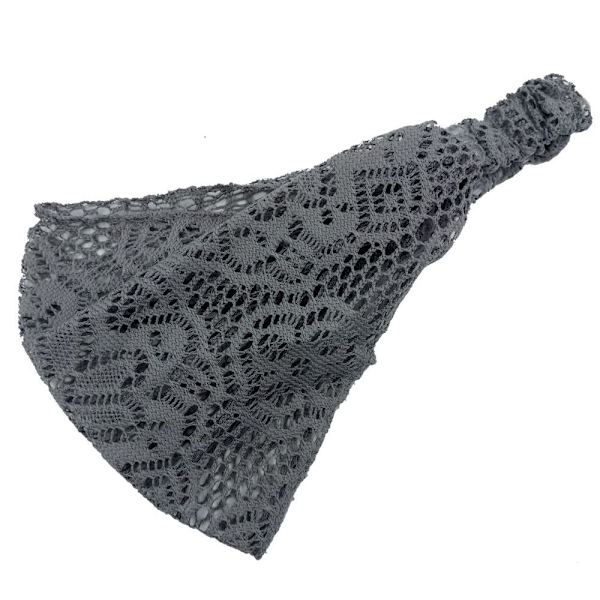 Pannband Bred Spets Pannband GRÅ Gray