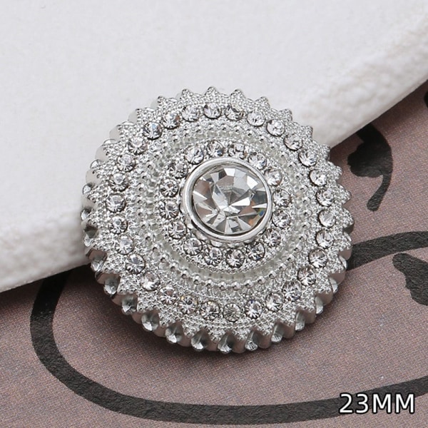 Metall Rhinestone Buttons Skjorte Buttons 23MMC C 23MMC