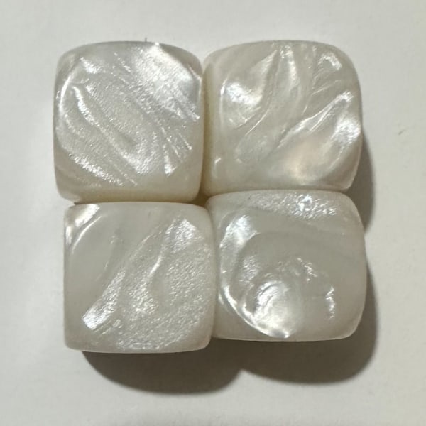 10 kpl / set DND Dice Polyhedral Noppa VALKOINEN VALKOINEN White