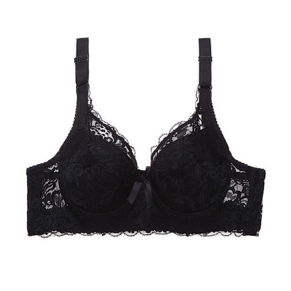 Spets-BH Bygel-BH SVARTA 95D Black 95D