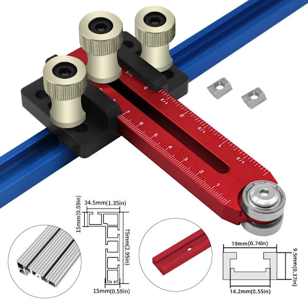 Bordsag Jig Guide Fixture Spilleautomat Thin Table Saw Jig