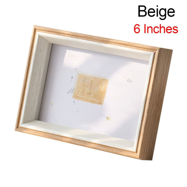 Fotoramme Billedramme BEIGE 6 TOMMER Beige 6 Inches