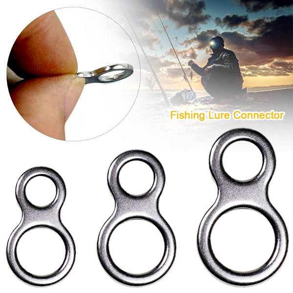 20/30 st Fiskedragskontakt Fiske Solid Ring S30PCS 30ST S30pcs