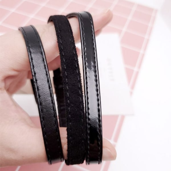 Anti-Løs Sko Belte Fast Sko Stropp MUSKEDE SVART MUSKEDE SORT suede black