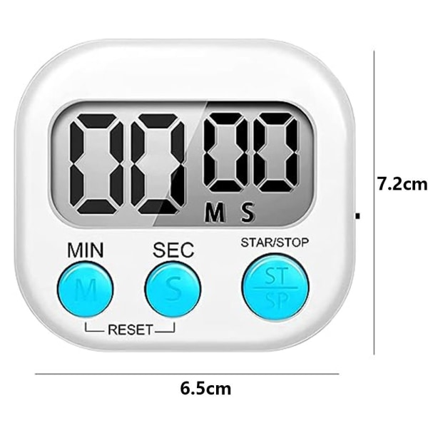 Kjøkkentimer Digital Visual Timer HVIT White