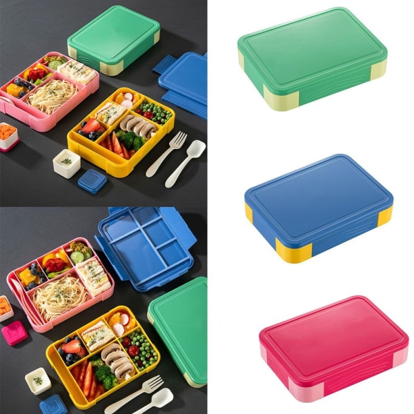 Bento Lunch Box Salat Dressing Containere Frugt Snack Box Rose Red