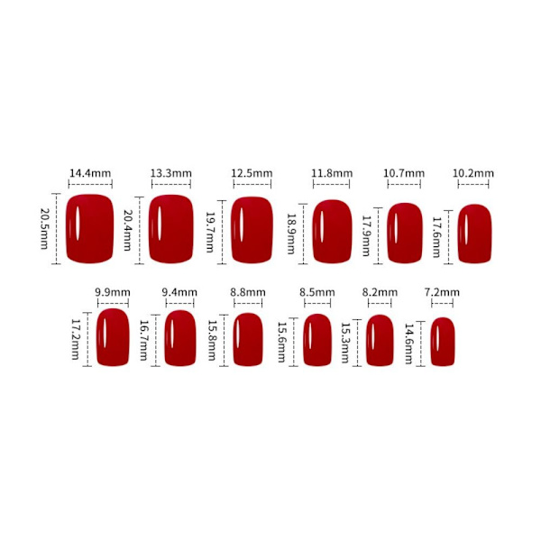 Jul franske falske negle False Nail 2 2 2