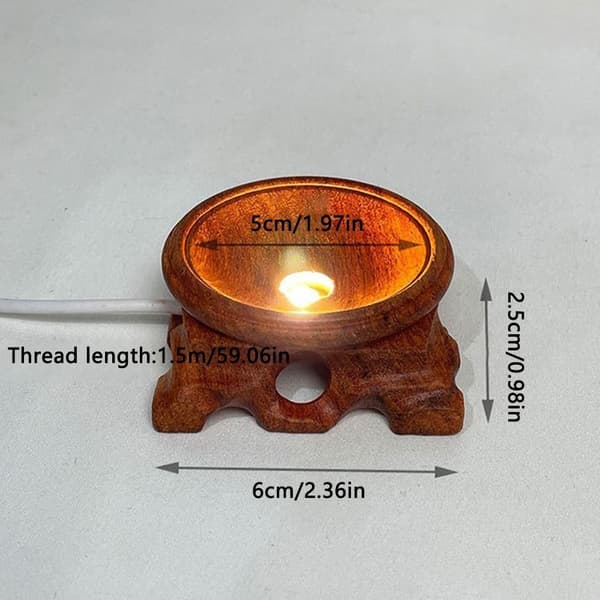 Krystalkugle Base Glas Kugle Holder HVID LYS HVID LYS White Light