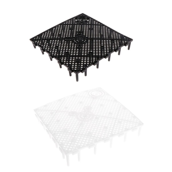 Fisketank bunnfilterplate Akvariumdeler SVART A A Black A-A