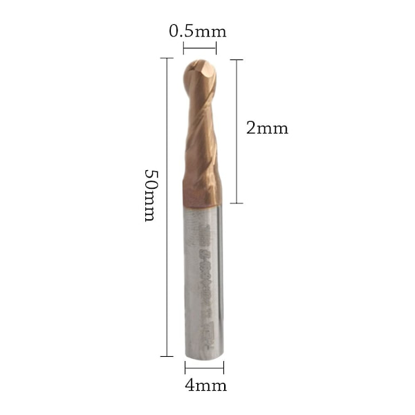 Endfræser Fræser Fræser R4X16X8X60MM R4x16x8x60mm