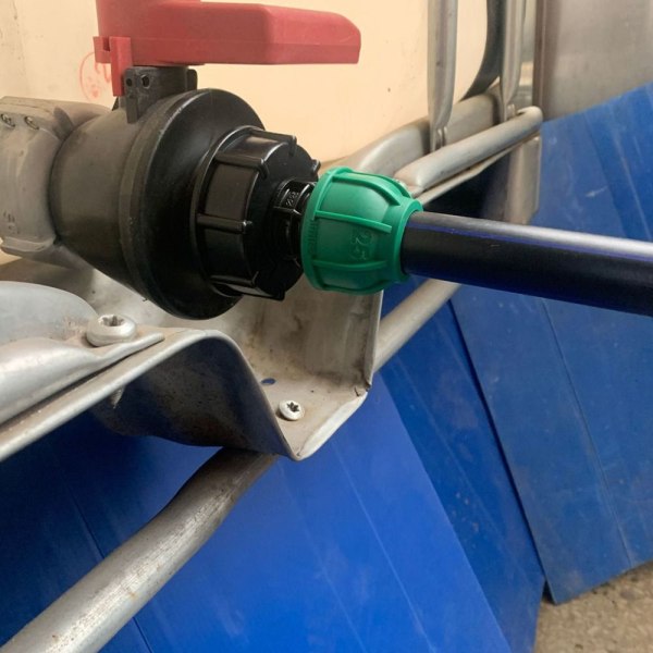 IBC Tank Adaptere Fitting Gevindforbindelse 25MM LIGE RØR 25mmStraight Pipe