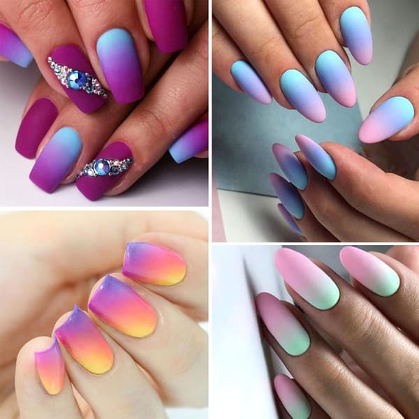 Ombre Neglebørste Svamper Sett Gradient 05 05