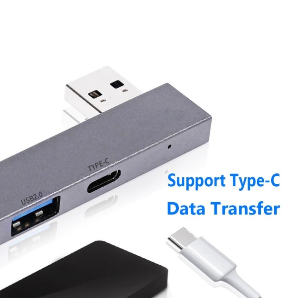 USB -keskitin Type-C-jakaja USB -TYYPPI-C-KESKITTIMEN USB -TYYPPI-C-KESKITTIMEN USB to Type-C HUB