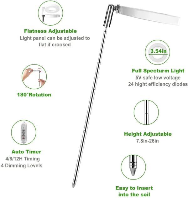Grow Light voksende lampe 2 2 2