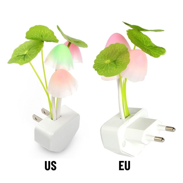 LED Mushroom Night Lights Värikäs Little Night Light EU EU EU