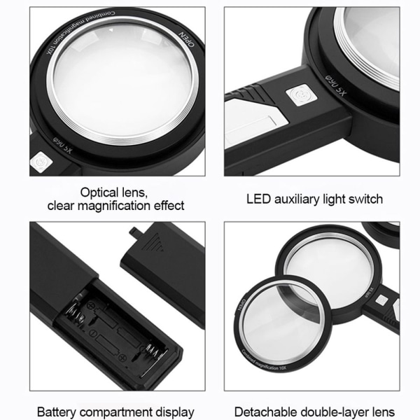 Oplyst forstørrelsesglas Oplyst forstørrelsesglas 2290 75 2290 75 rechargeable