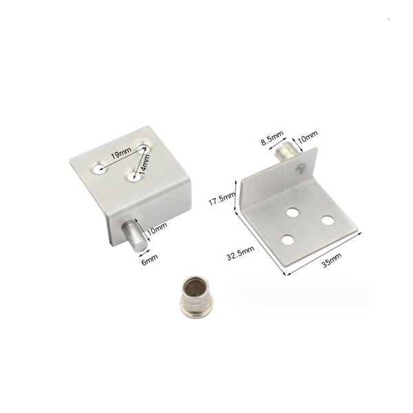 2 sarjaa Pivot Saranat Heavy Duty Piilotettu akseli