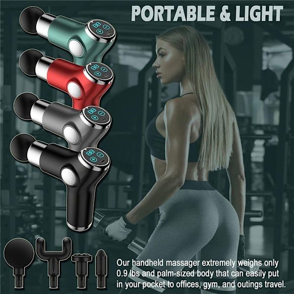 Sähköinen minihierontapistooli Fitness RED red