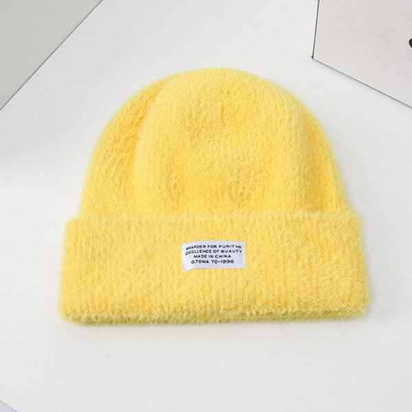 Vinter varme luer Uformelle stabling luer GUL Yellow