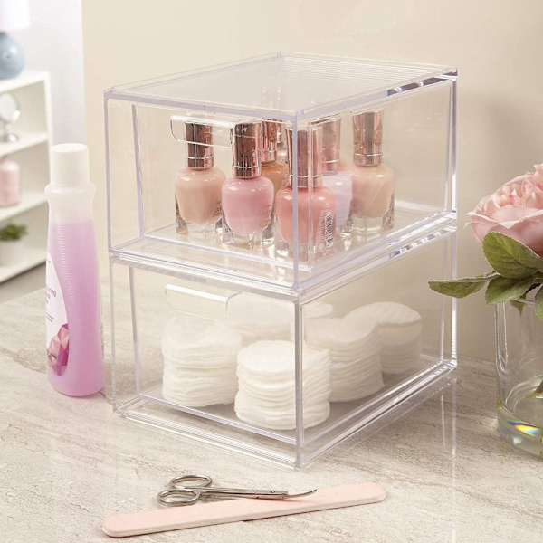Pinottava Makeup Organizer -säilytyslaatikko 2 2 2