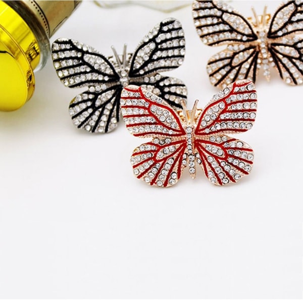 Rhinestone Shoe Clip Butterfly Shiny Dekorativ Clip 4 4 4