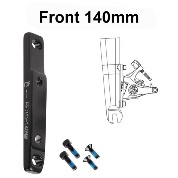 Landeveissykkel skivebremsadapterkonverter med skruer 1 1 1