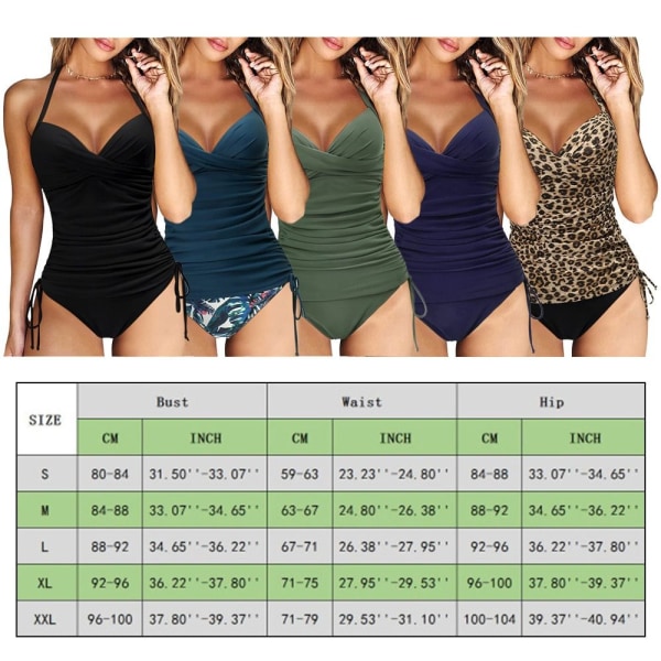 Uimapuku Kaksiosainen uimapuku LEOPARD PRINT XL leopard print XL