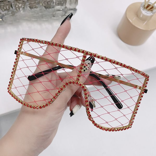 Rhinestone Mesh lasit Y2K aurinkolasit C8 C8 C8