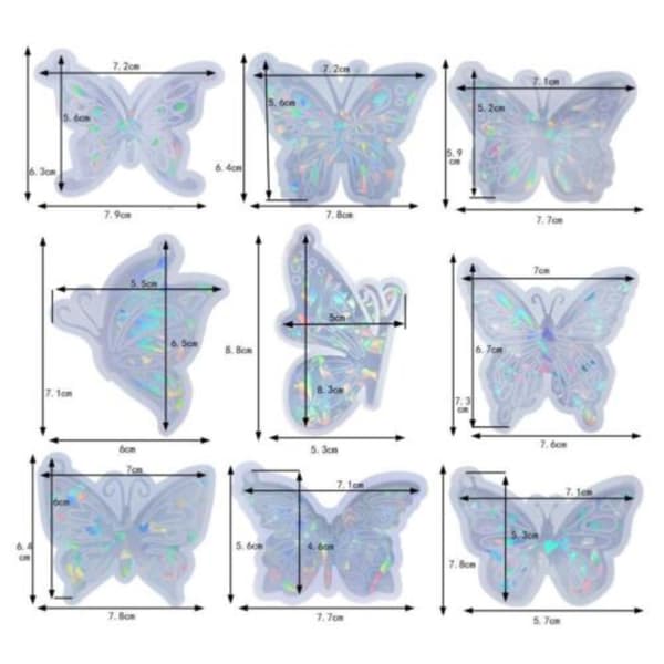 Butterfly Form Mould 3 3 3
