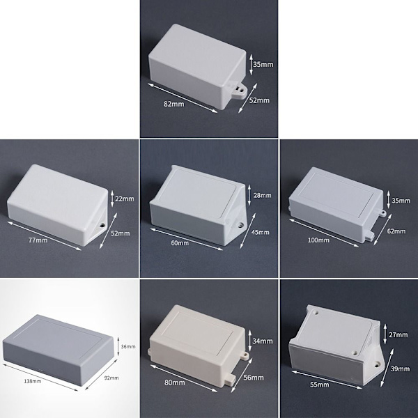 Elektronisk projektboks Vandtæt dæksel Projekt 55X39X27MM 55x39x27mm