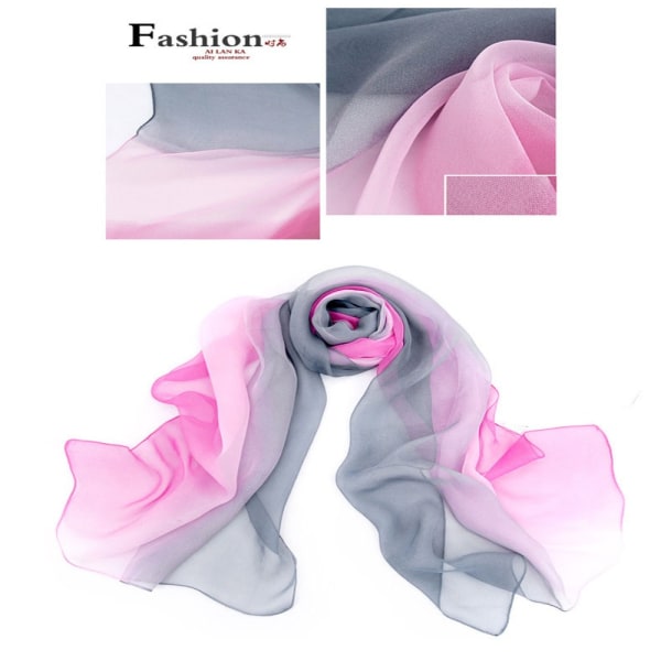 Silk Scarf Sjal LILA Purple