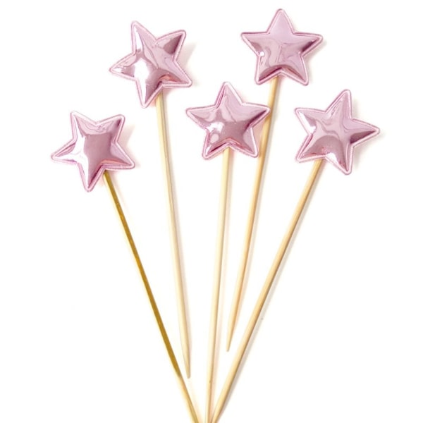 25st Cake Topper Cupcake Toppers Glansigt hjärta dekor