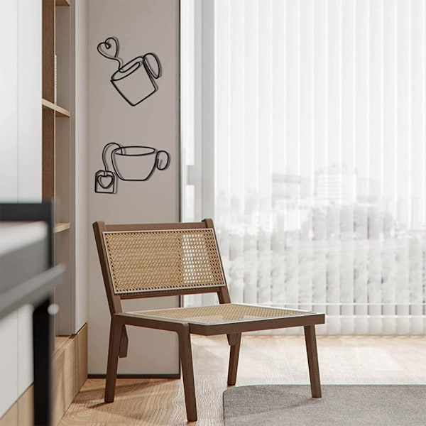 2 st Kaffekopp järn väggdekoration Iron House Wall A