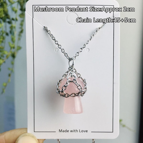 Crystal Holder Cage Necklace Crystal Net Metal Necklace WHITE White Crystal