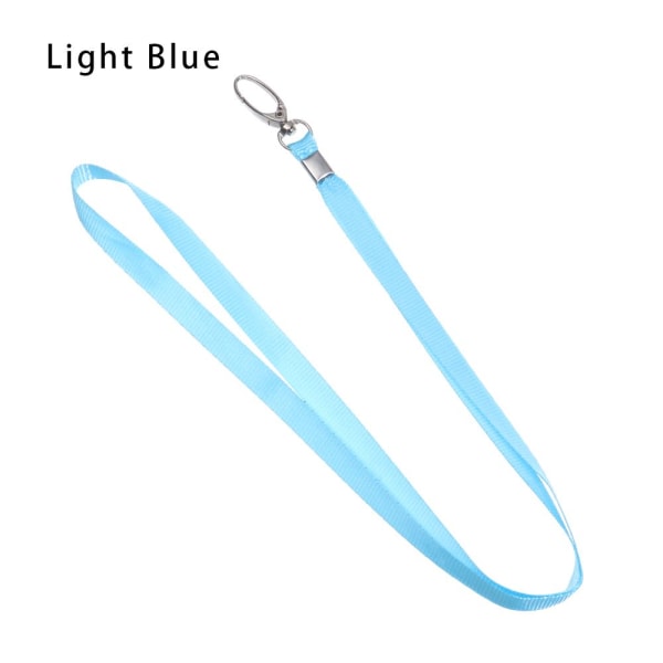 1 stk. Halsstropp Lanyard ID-kortholder LYS BLÅ Light Blue