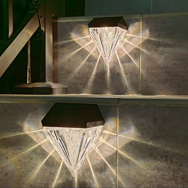 2stk Solar Light Vegg Lights Solar LED Light