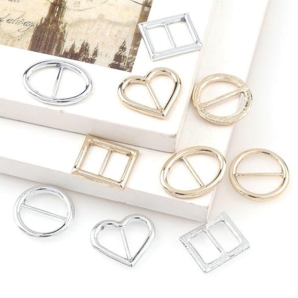 10kpl/ Set Slider Buckle Vyön solki GOLD HEART HEART gold Heart-Heart